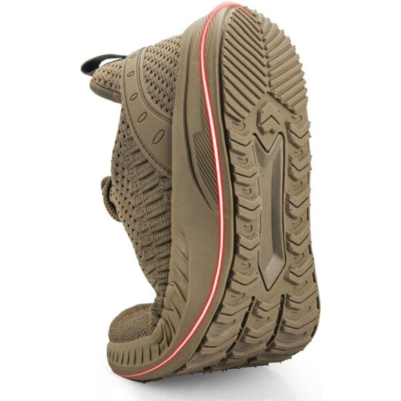 Brown Women's Tennis Running Shoes  Lightweight Walking Sneakers for Travel, Gym - Picture 3 of 6